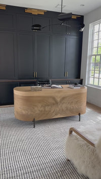Lunas Executive Desk, Gold Guanacaste by Four Hands
