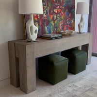 Abaso Console Table, Rustic Wormwood by Four Hands