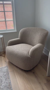 Kadon Swivel Chair, Sheepskin Camel by Four Hands