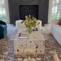 Briar Rectangular Coffee Table, Bleached