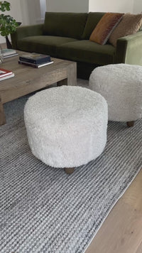 Aniston 22" Ottoman, Andes Natural