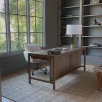 Suspension Desk, Grey Oak by Four Hands