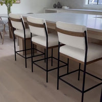 Benton Bar & Counter Stool, Fayette Cloud by Four Hands