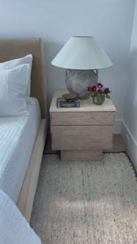 Jaylen Nightstand, Travertine by Four Hands