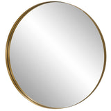 Encircle Mirror, Brass