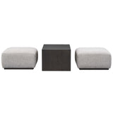 Blair Ottoman, Subtle Chalk-Furniture - Benches-High Fashion Home