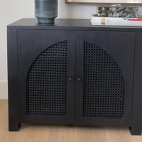 Tilda 4 Door Sideboard, Black Wash by Four Hands