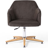 Edna Desk Chair, Bella Smoke by Four Hands