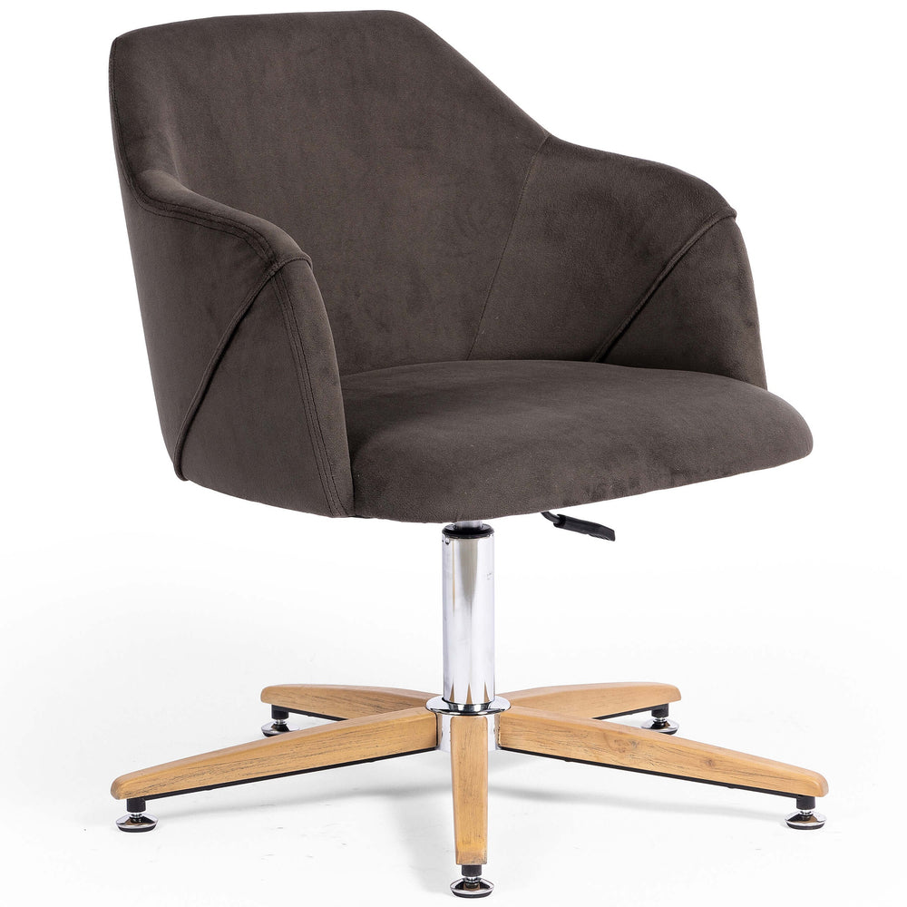 Edna Desk Chair, Bella Smoke by Four Hands