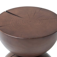 Aliza End Table, Brown Pine-Furniture - Accent Tables-High Fashion Home