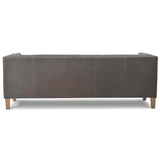 Abbott 85" Leather Sofa, Heritage Graphite-Furniture - Sofas-High Fashion Home
