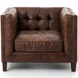 Abbott Club Leather Chair, Cigar-Furniture - Chairs-High Fashion Home