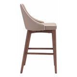 Moor Counter Chair, Beige - Furniture - Dining - High Fashion Home
