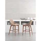 Moor Counter Chair, Beige - Furniture - Dining - High Fashion Home