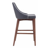 Moor Counter Chair, Dark Gray - Furniture - Dining - High Fashion Home