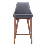 Moor Counter Chair, Dark Gray - Furniture - Dining - High Fashion Home