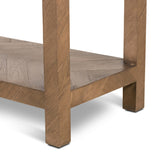 Lamar Console Table, Matte Brown Veneer-Furniture - Accent Tables-High Fashion Home
