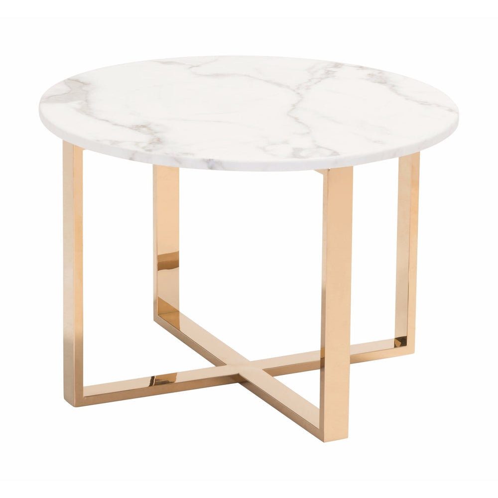 Globe End Table, Gold - Furniture - Accent Tables - High Fashion Home