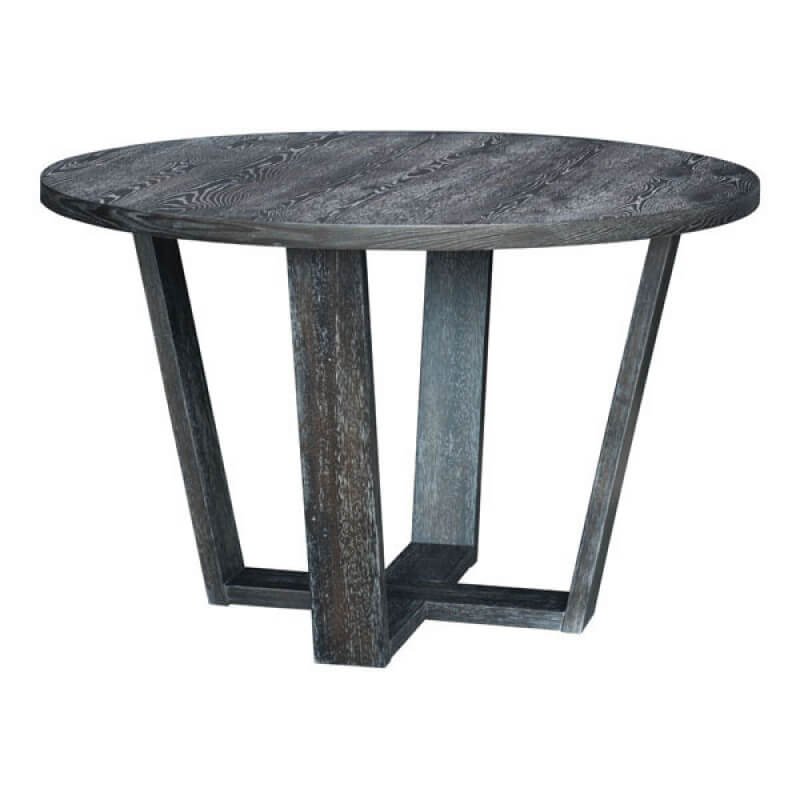 Skyline Round Dining Table, Gray - Modern Furniture - Dining Table - High Fashion Home
