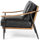 Kennedy Leather Chair, Sonoma Black-Furniture - Chairs-High Fashion Home