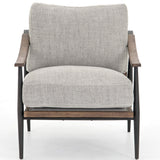 Kennedy Chair, Gabardine Grey-Furniture - Chairs-High Fashion Home