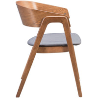 Alden Dining Arm Chair, Dark Gray (Set of 2) - Furniture - Dining - High Fashion Home
