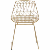 Brody Dining Chair, Gold (Set of 2) - Furniture - Dining - High Fashion Home