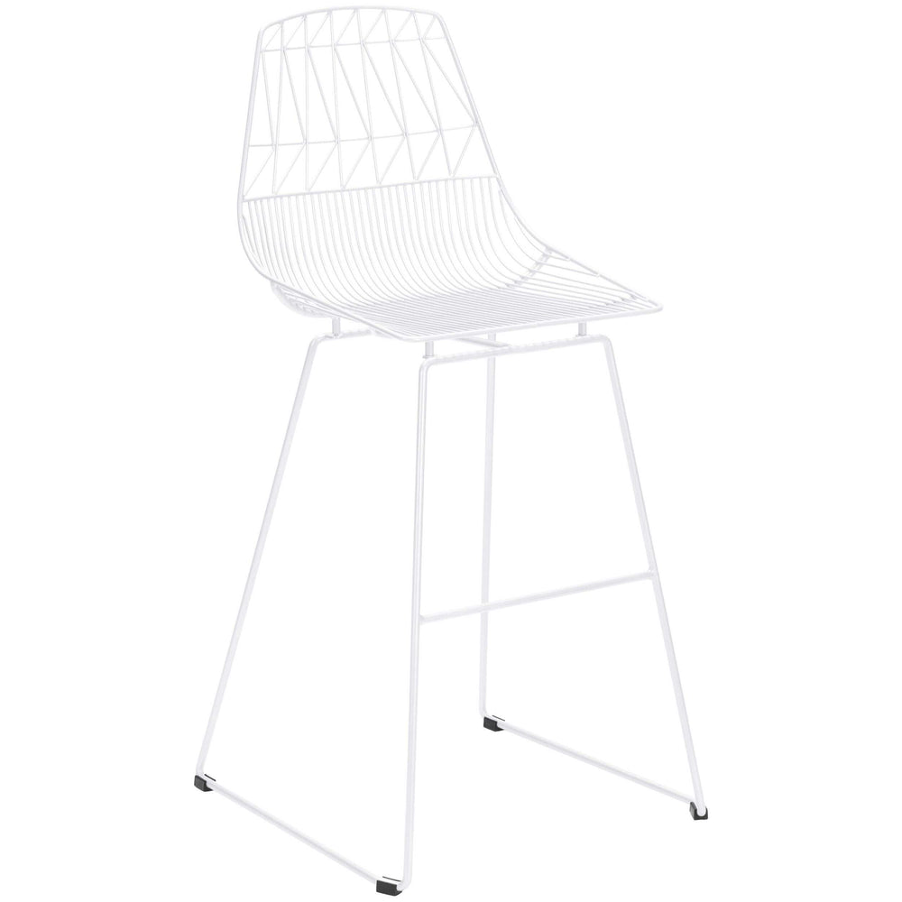 Brody Bar Stool, White (Set of 2) - Furniture - Dining - High Fashion Home