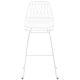 Brody Bar Stool, White (Set of 2) - Furniture - Dining - High Fashion Home