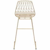 Brody Bar Stool, Gold (Set of 2) - Furniture - Dining - High Fashion Home