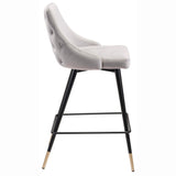 Piccolo Counter Chair, Gray - Furniture - Chairs - High Fashion Home