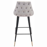 Piccolo Bar Chair, Gray - Furniture - Chairs - High Fashion Home