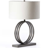 Laura Table Lamp, Dark Pewter-Lighting-High Fashion Home