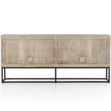 Kelby Sideboard, Light Wash Carved Mango-Furniture - Storage-High Fashion Home