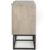 Kelby Sideboard, Light Wash Carved Mango-Furniture - Storage-High Fashion Home