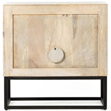 Kelby Cabinet Nightstand, Light Wash-Furniture - Storage-High Fashion Home