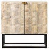 Kelby Cabinet Nightstand, Light Wash-Furniture - Storage-High Fashion Home