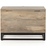 Kelby Storage Bunching Table, Light Wash Carved-Furniture - Storage-High Fashion Home