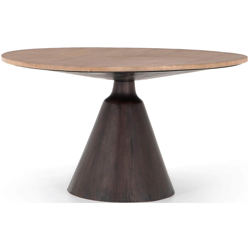 Bronx Round Dining Table, Brushed Parawood-Furniture - Dining-High Fashion Home