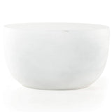 Basil Outdoor End Table, Matte White-High Fashion Home