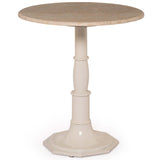 Lucy Side Table, Cream Marble