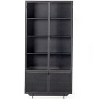 Hendrick Cabinet, Black-Furniture - Storage-High Fashion Home