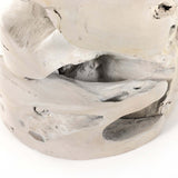 ***NLA***Teak Stool, Ivory-Furniture - Chairs-High Fashion Home