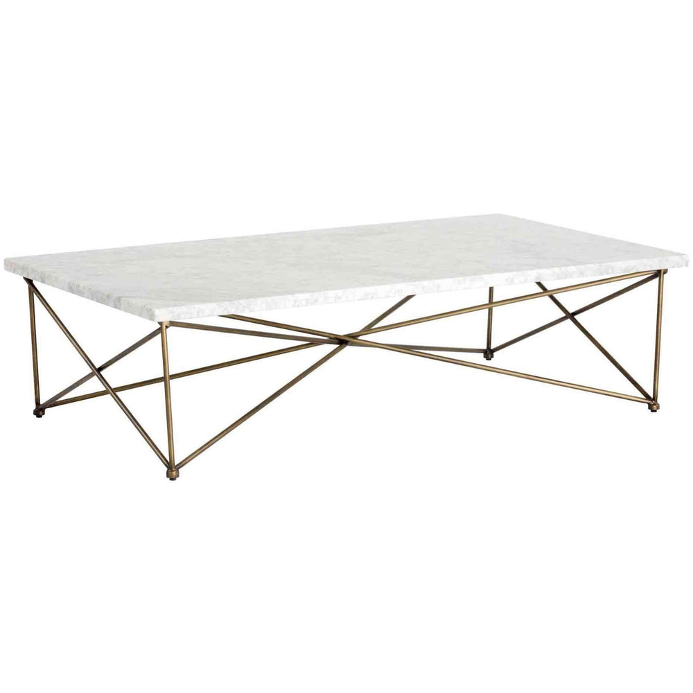 Skyy Coffee Table, White - Modern Furniture - Coffee Tables - High Fashion Home