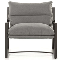 Avon Outdoor Sling Chair, Charcoal-High Fashion Home
