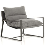 Avon Outdoor Sling Chair, Charcoal-High Fashion Home