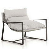 Avon Outdoor Sling Chair, Stone Grey-High Fashion Home