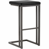 Boone Bar Stool, Onyx (Set of 2) - Furniture - Dining - High Fashion Home