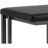 Boone Bar Stool, Onyx (Set of 2) - Furniture - Dining - High Fashion Home