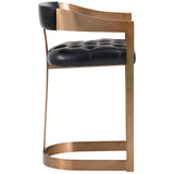 Beaumont Leather Bar & Counter Stool, Cantina Black